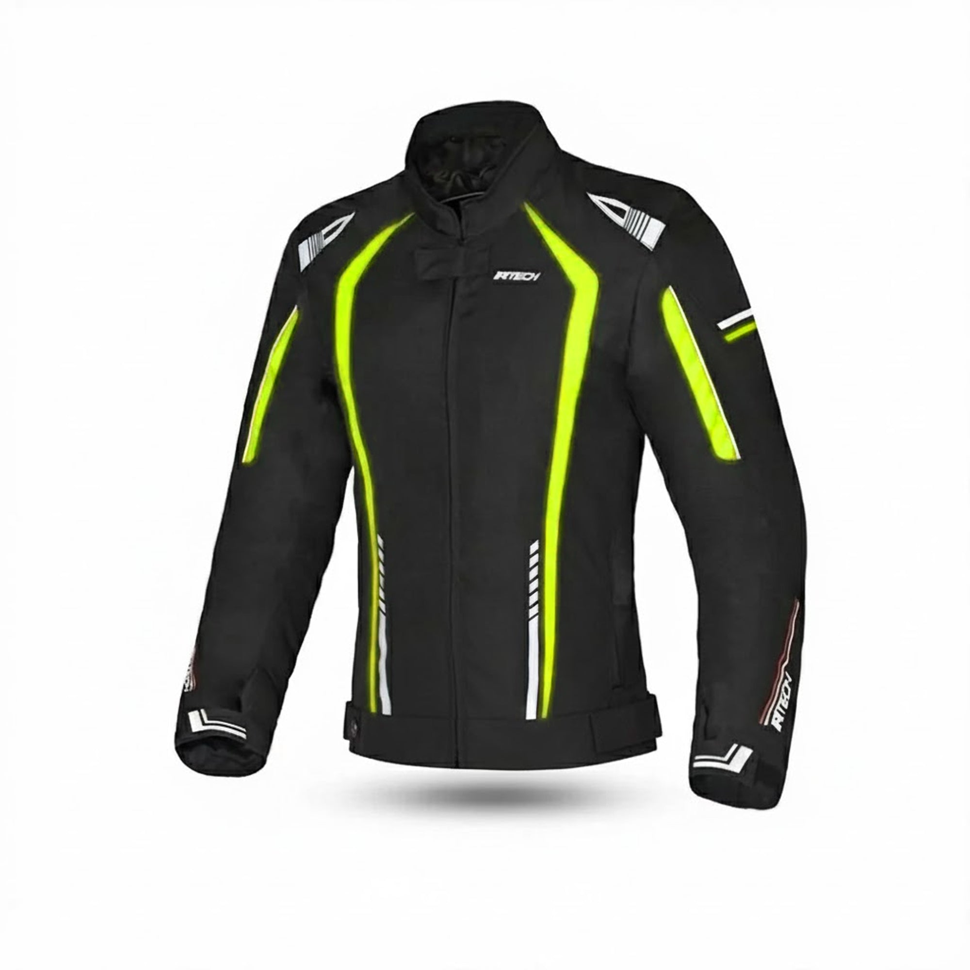 R-TECH MARSHAL Women's Motorcycle Jackets Black Fluorescent Yellow – 1 – Maximomoto PT
