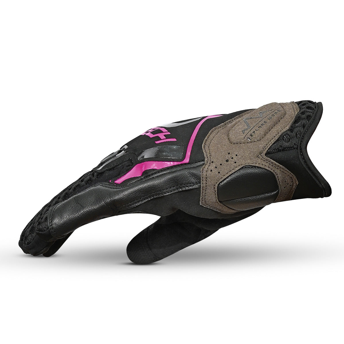 R-TECH RIDE PRO Moto Senhora Luvas Preto Fúcsia