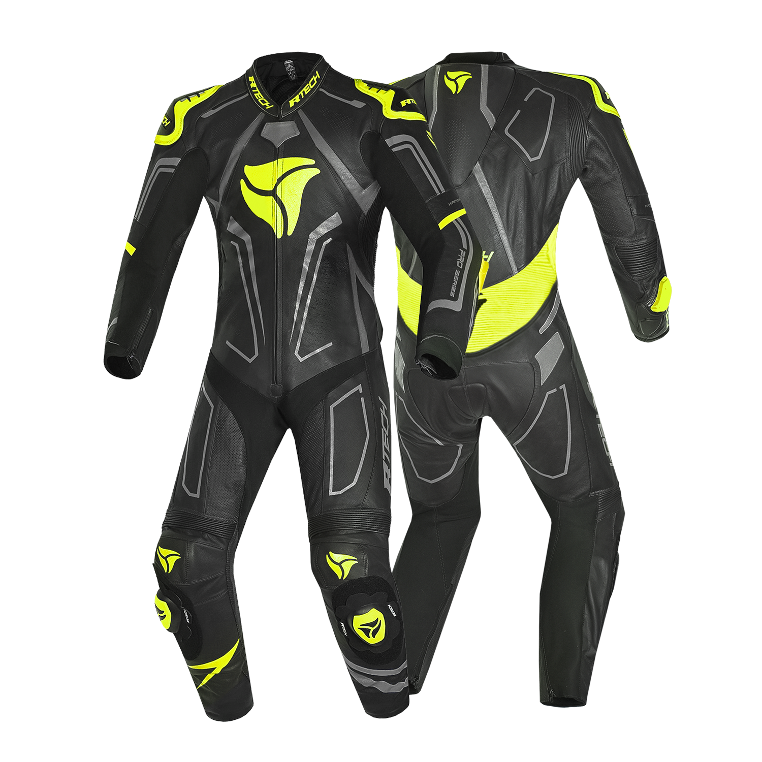 R-TECH RISING STAR 1 PC Moto Fatos Preto Fluorescente Amarelo – 2 – Maximomoto PT