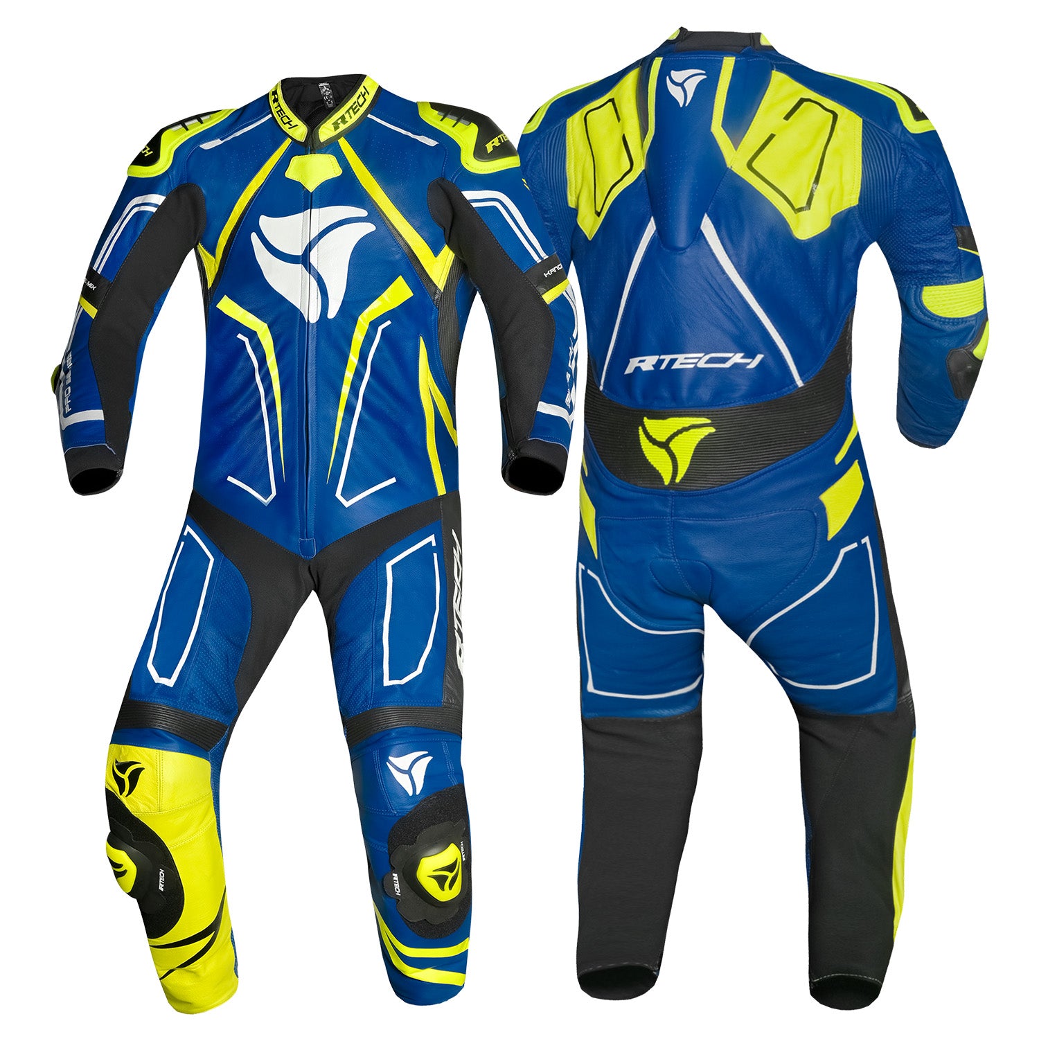 R-TECH RISING STAR 1 PC Fatos De Moto Homem Azul Amarelo Fluo Preto – 3 – Maximomoto PT