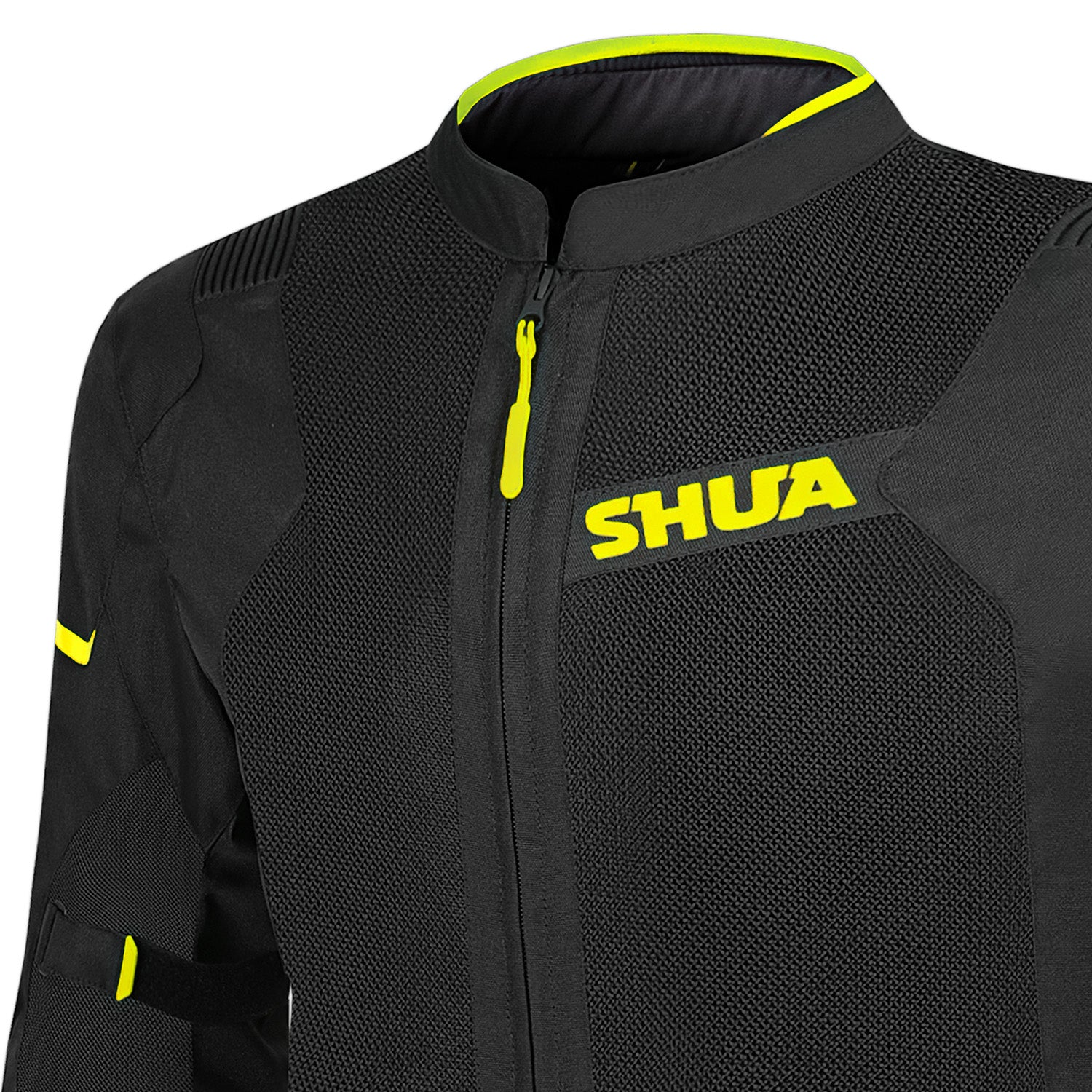 SHUA GRAVITY MESH LITE Moto Homem Textil Casacos Preto Amarelo – 4 – Maximomoto PT