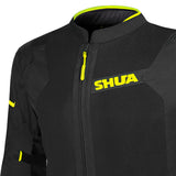 SHUA GRAVITY MESH LITE Moto Homem Textil Casacos Preto Amarelo