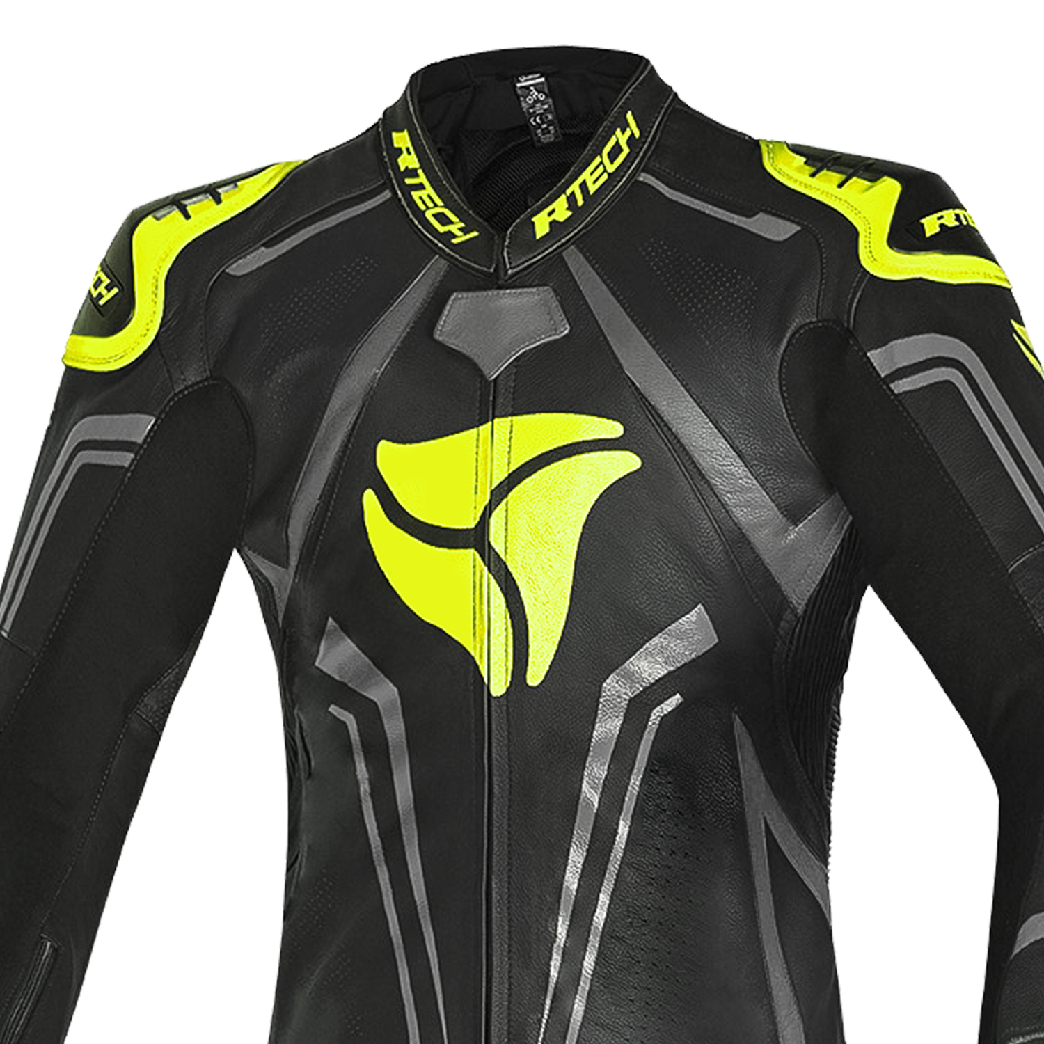 R-TECH RISING STAR 1 PC Moto Fatos Preto Fluorescente Amarelo – 4 – Maximomoto PT
