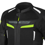 BELA SPRINTER CASACOS DE MOTO TEXTIL PRETO FLUORESCENTE AMARELO