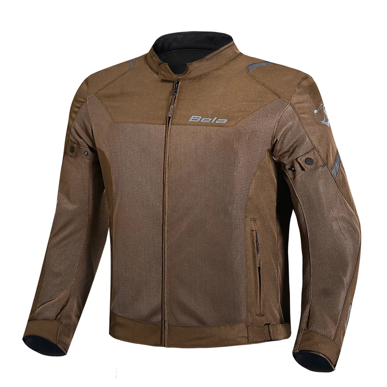 BELA MESH PRO Men's Motorcycle Jacket Brown – 1 – Maximomoto PT