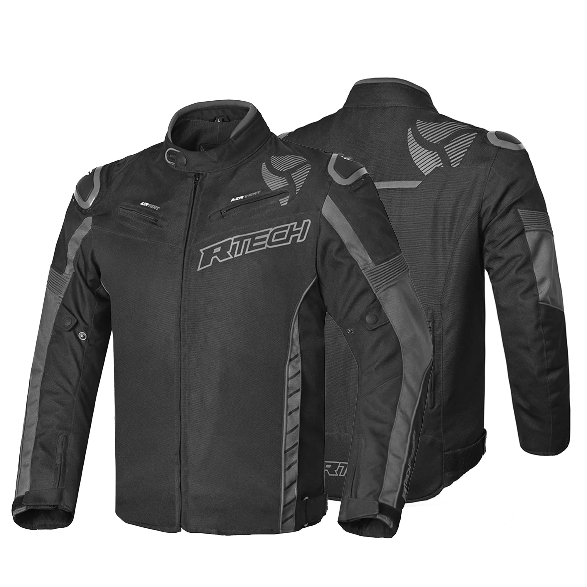 R-TECH KNIGHT RIDER Moto Curta Têxtil Casacos Preto Antracite