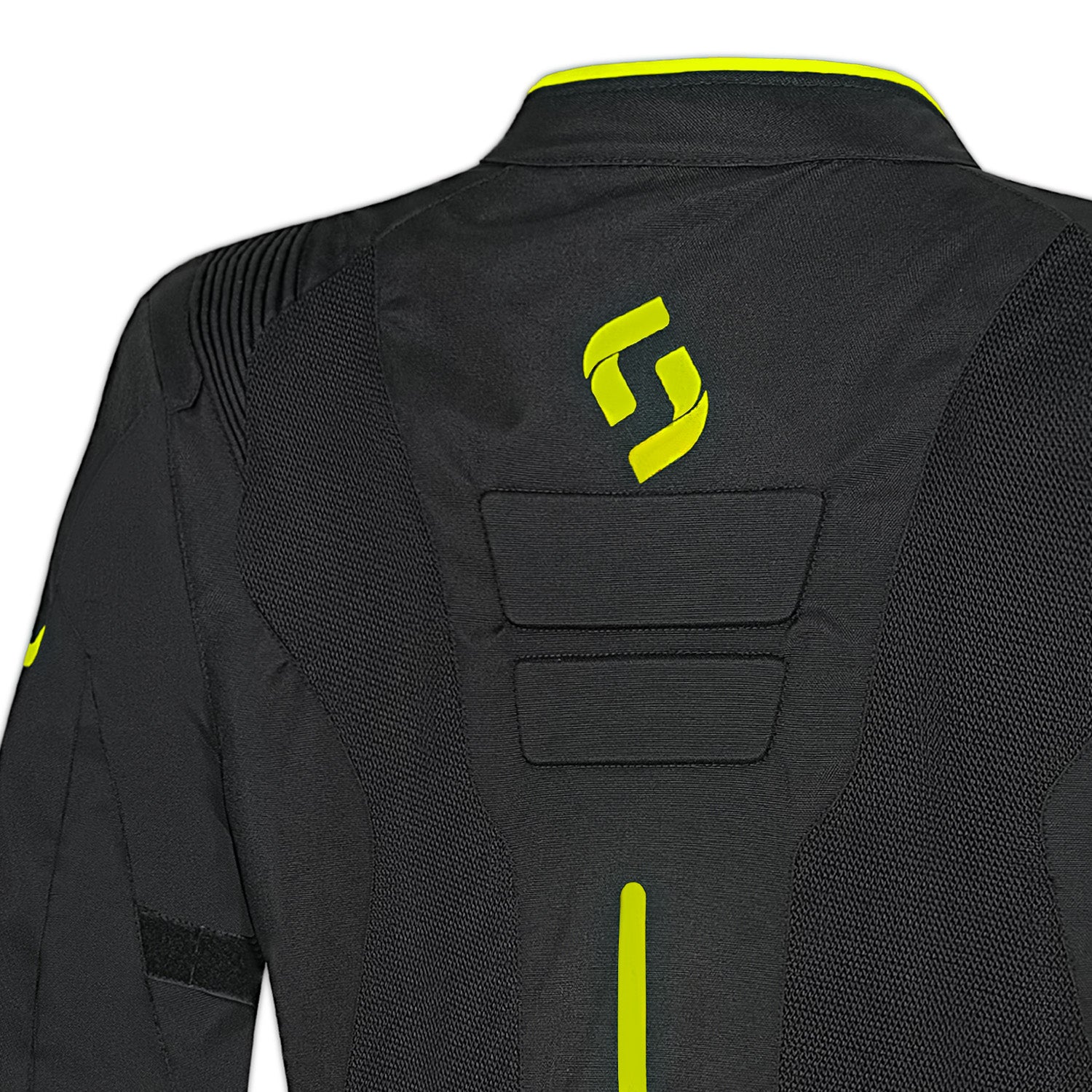 SHUA GRAVITY MESH LITE Moto Homem Textil Casacos Preto Amarelo – 5 – Maximomoto PT