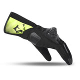 BELA TWIX Moto Textil Senhora Luvas Preto Fluorescente Amarelo