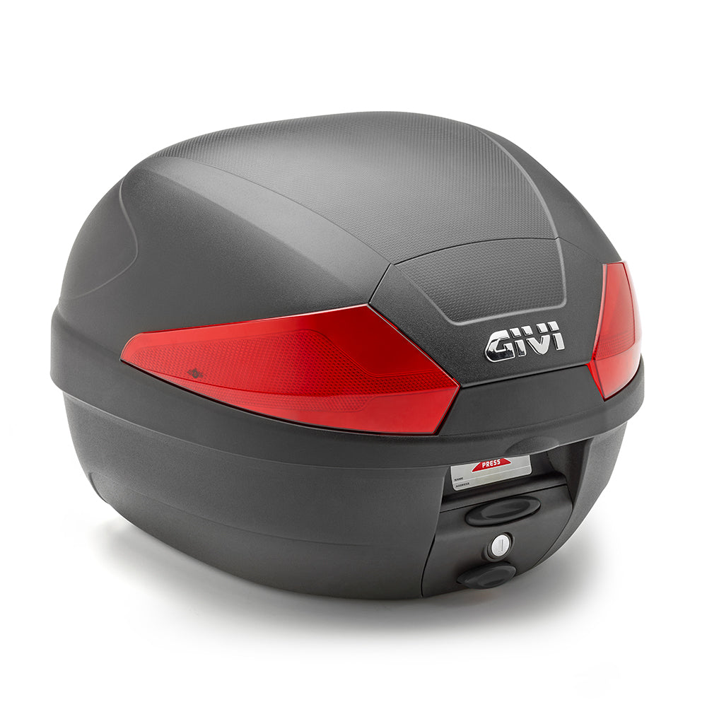 GIVI ML B29 Maleta Para Moto Tech Negra Con Reflectores Rojos 29 L – 1 – Maximomoto PT