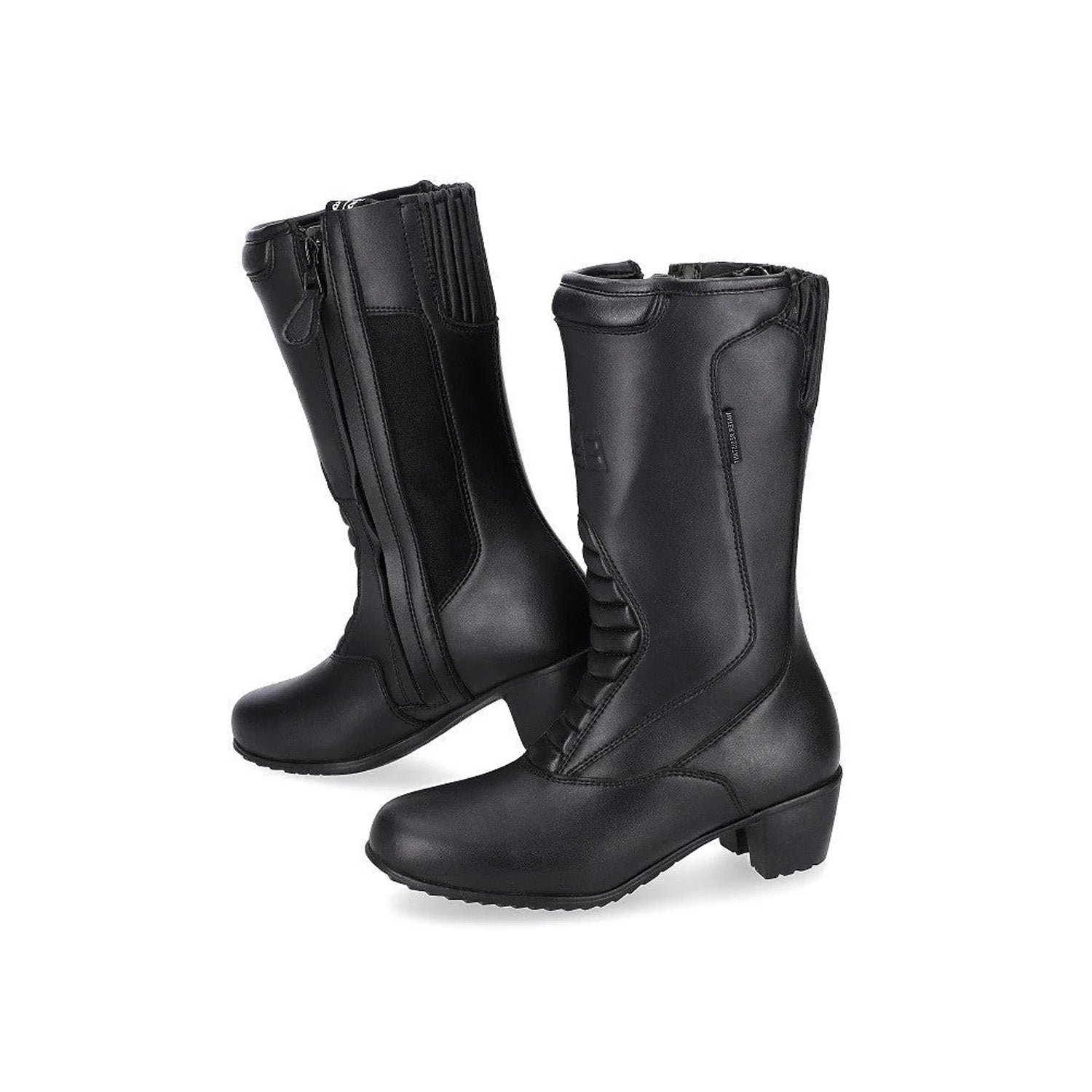BELA ALPINE Women's Motorcycle Leather Boots in Black – 6 – Maximomoto PT
