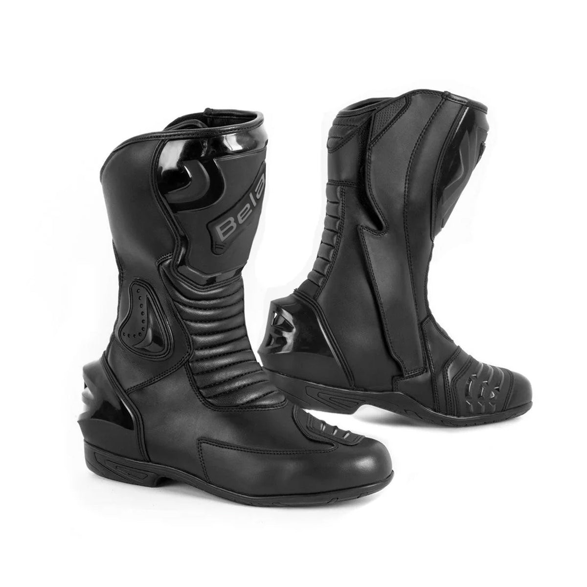 BELA TRACK RACING Botas De Moto Couro Homem Preto