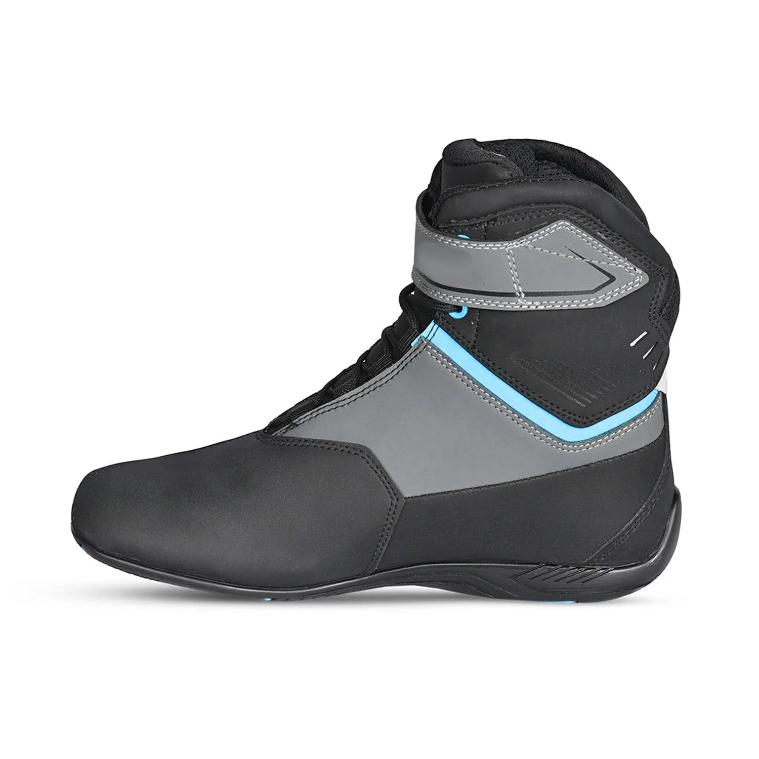 BELA BLAZE Botas De Moto Couro Homem Preto Cinza Turquoise – 4 – Maximomoto PT
