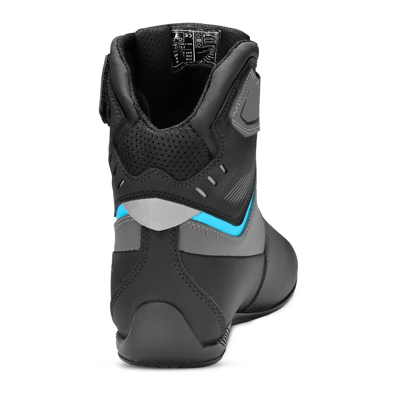 BELA BLAZE Botas De Moto Couro Homem Preto Cinza Turquoise – 6 – Maximomoto PT