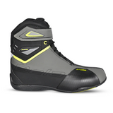BELA BLAZE Moto Couro Botas Homem Preto Fluorescente Amarelo