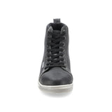 BELA FRESCO Botas De Moto Couro Homem Preto Cinza