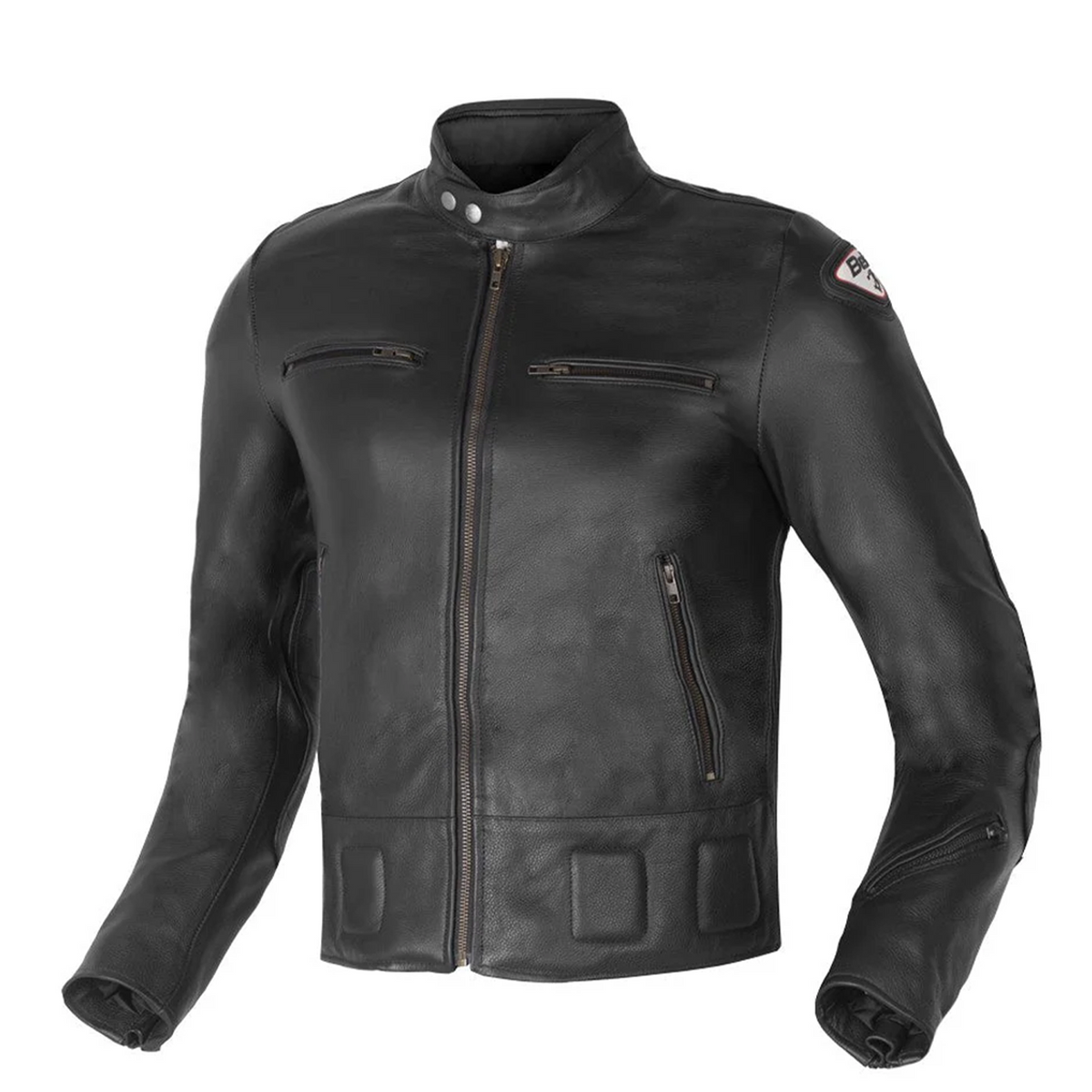 BELA Groot Men's Leather Motorcycle Jacket Petro