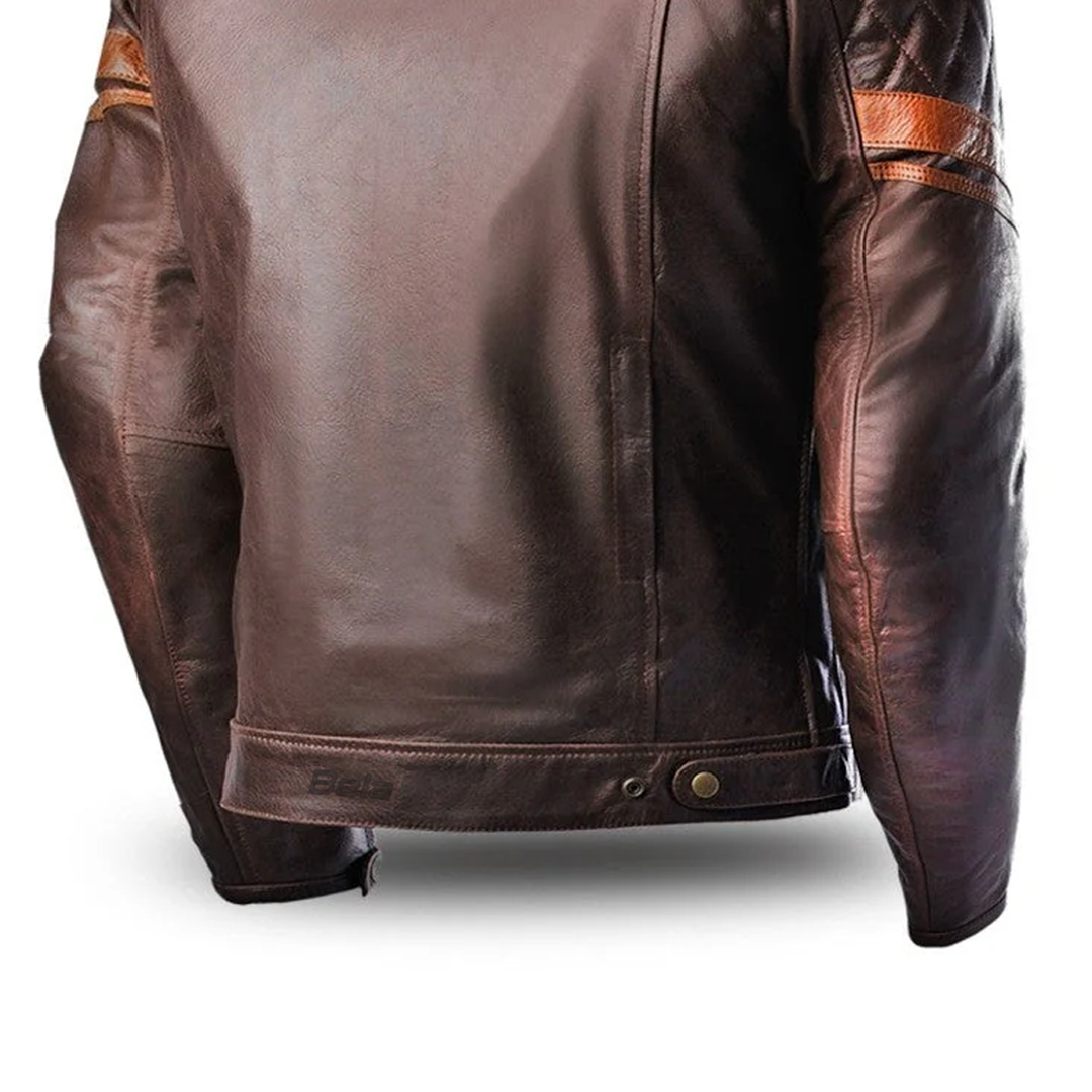 BELA Merlin Leather Motorcycle Coats Brown – 4 – Maximomoto PT