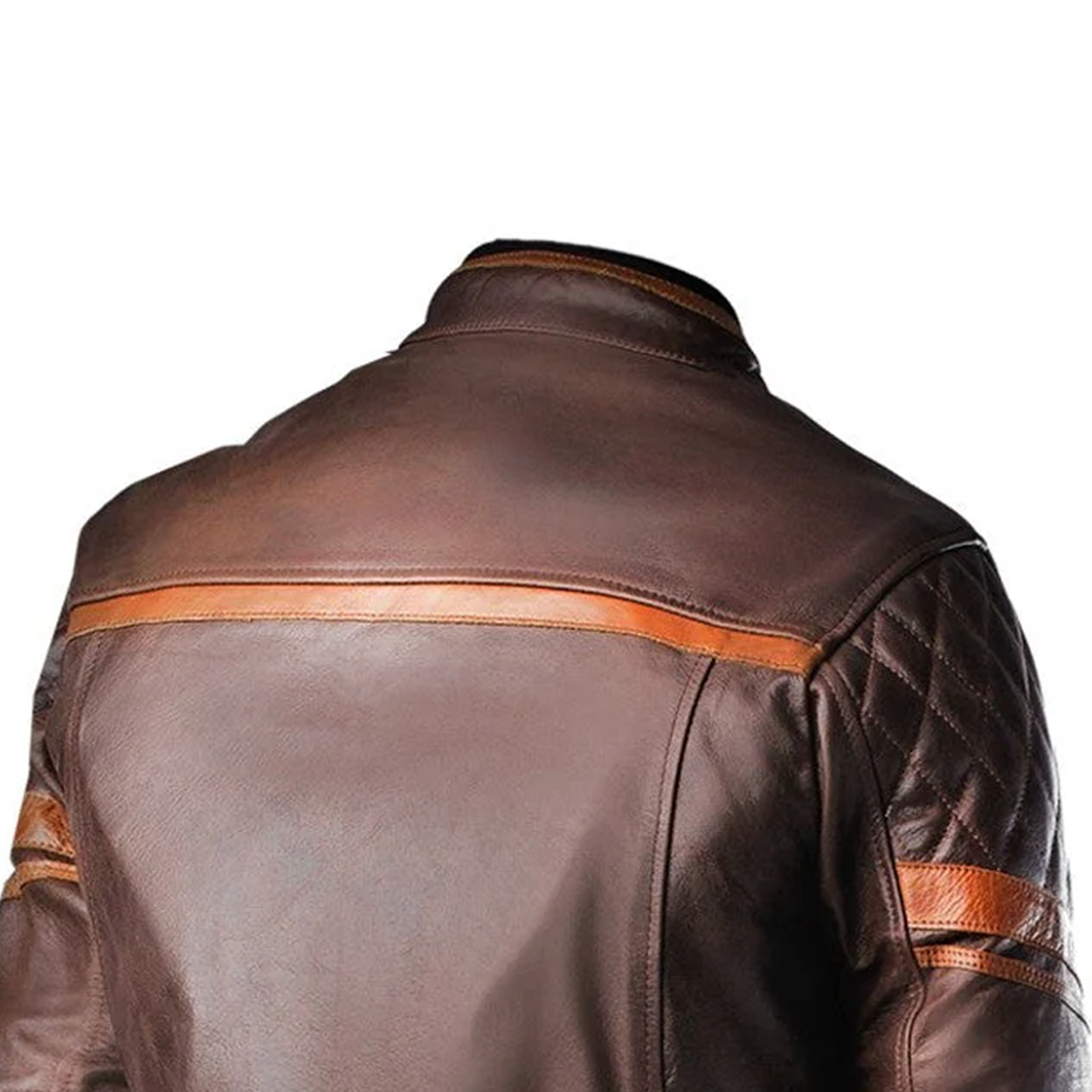 BELA Merlin Leather Motorcycle Coats Brown – 5 – Maximomoto PT