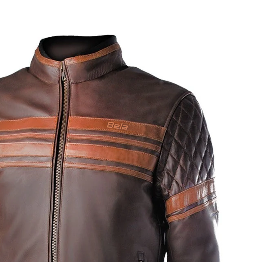 BELA Merlin Leather Motorcycle Coats Brown – 6 – Maximomoto PT