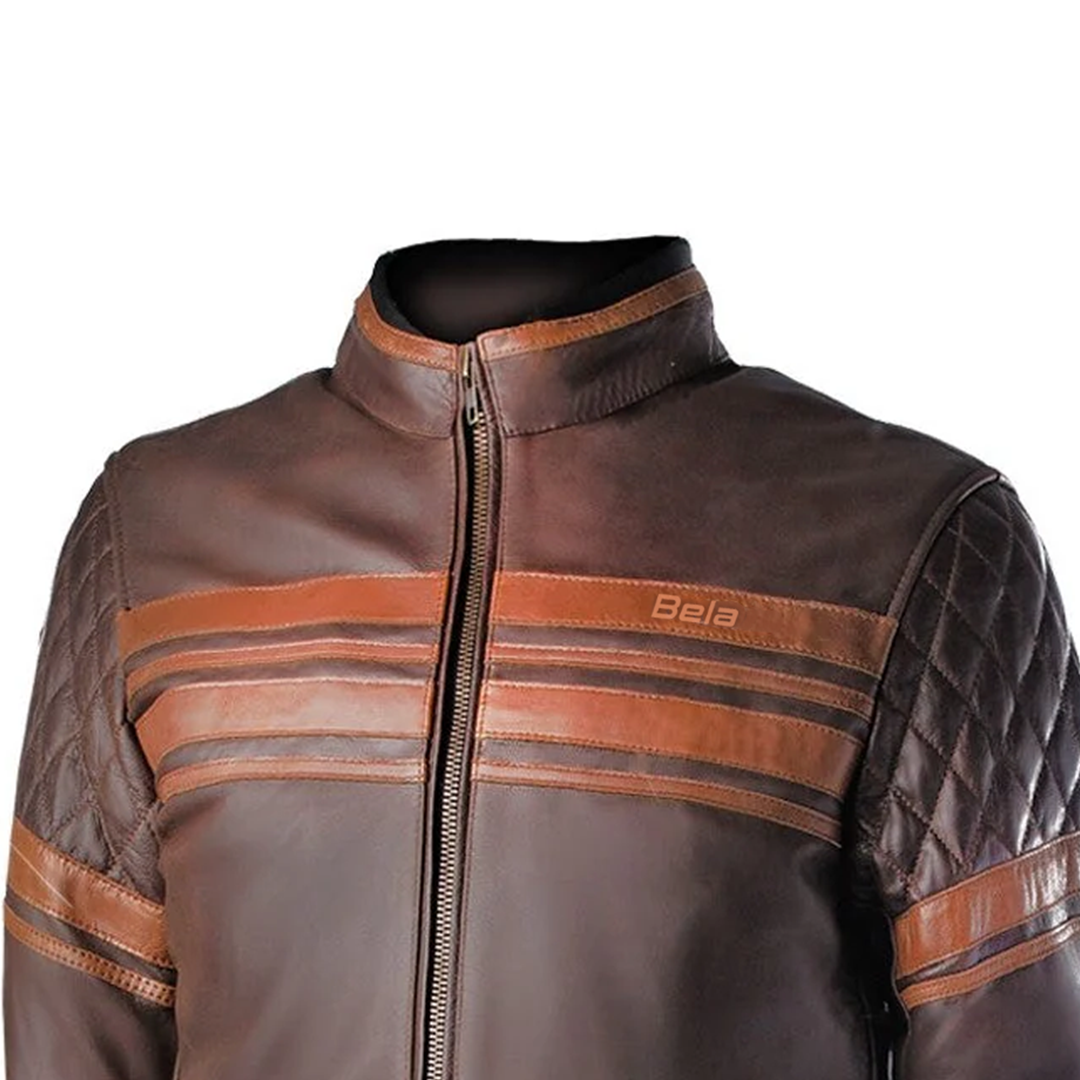 BELA Merlin Leather Motorcycle Coats Brown – 7 – Maximomoto PT