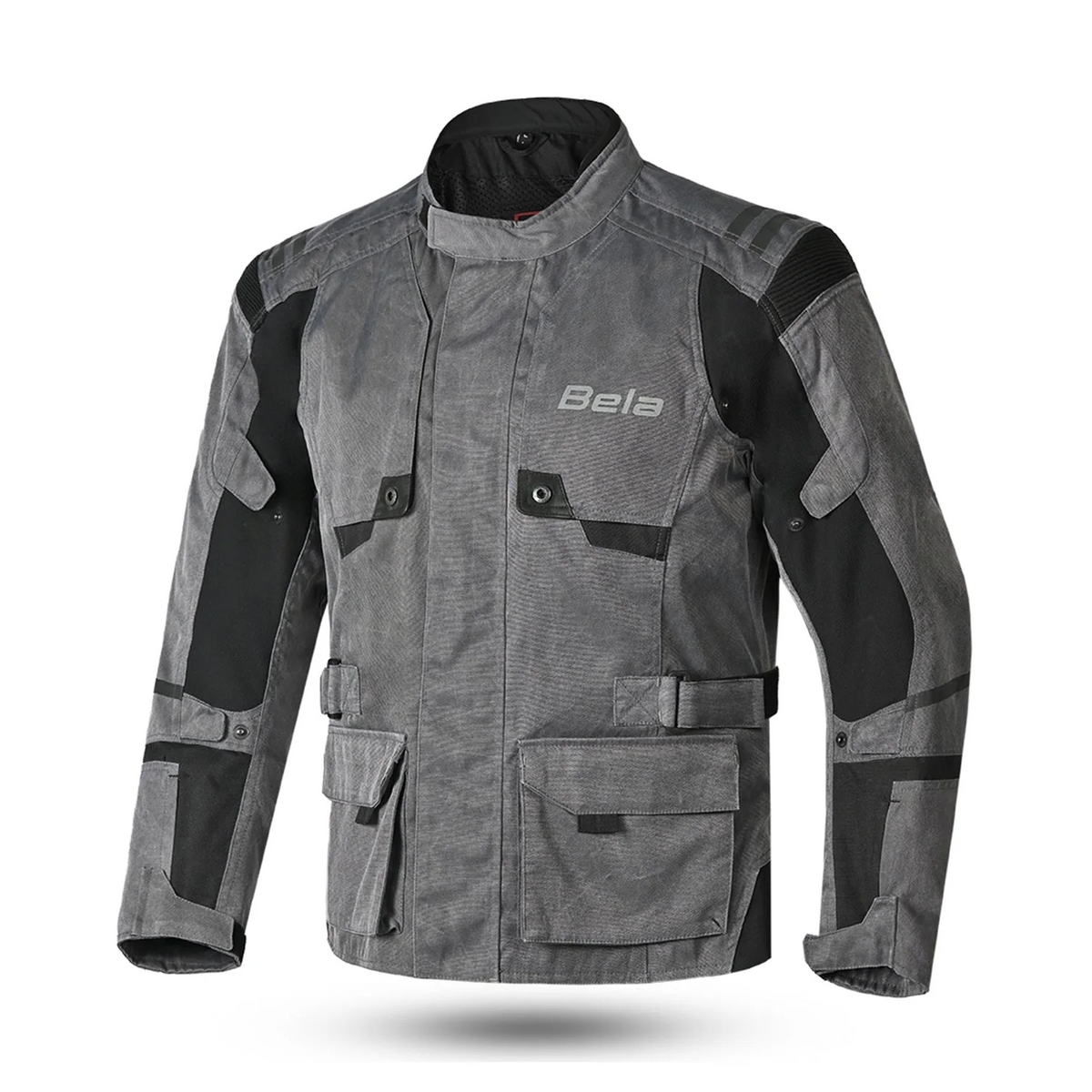BELA Alpha Vintage Motocicleta Têxtil Casacos Cinza