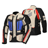 BELA Hailstorm Textile Motorcycle Jackets Cream Black Blue