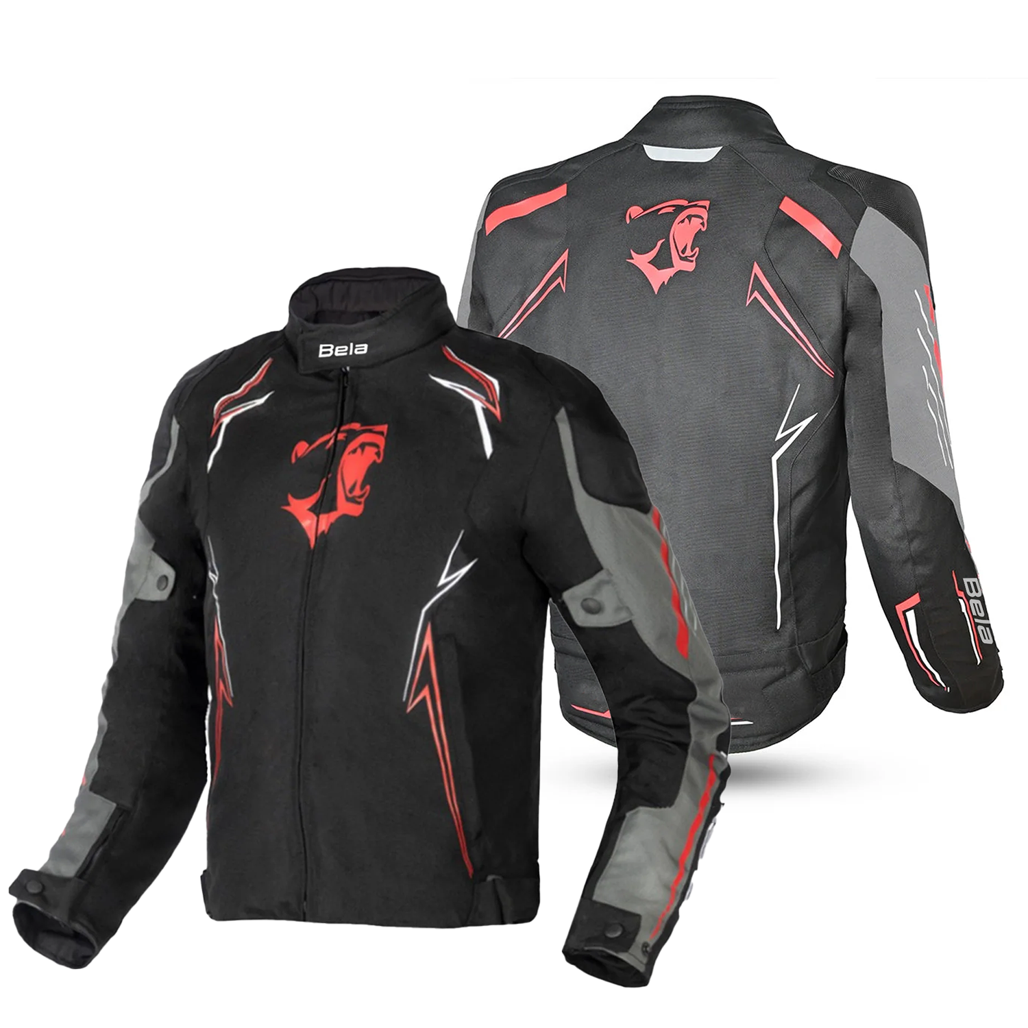 BELA PANTHER Motorcycle Textile Jackets Black Dark Gray – 2 – Maximomoto PT