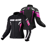 BELA Rebel Rider Casacos De Moto Textil Senhora Preto Rosa Fluor