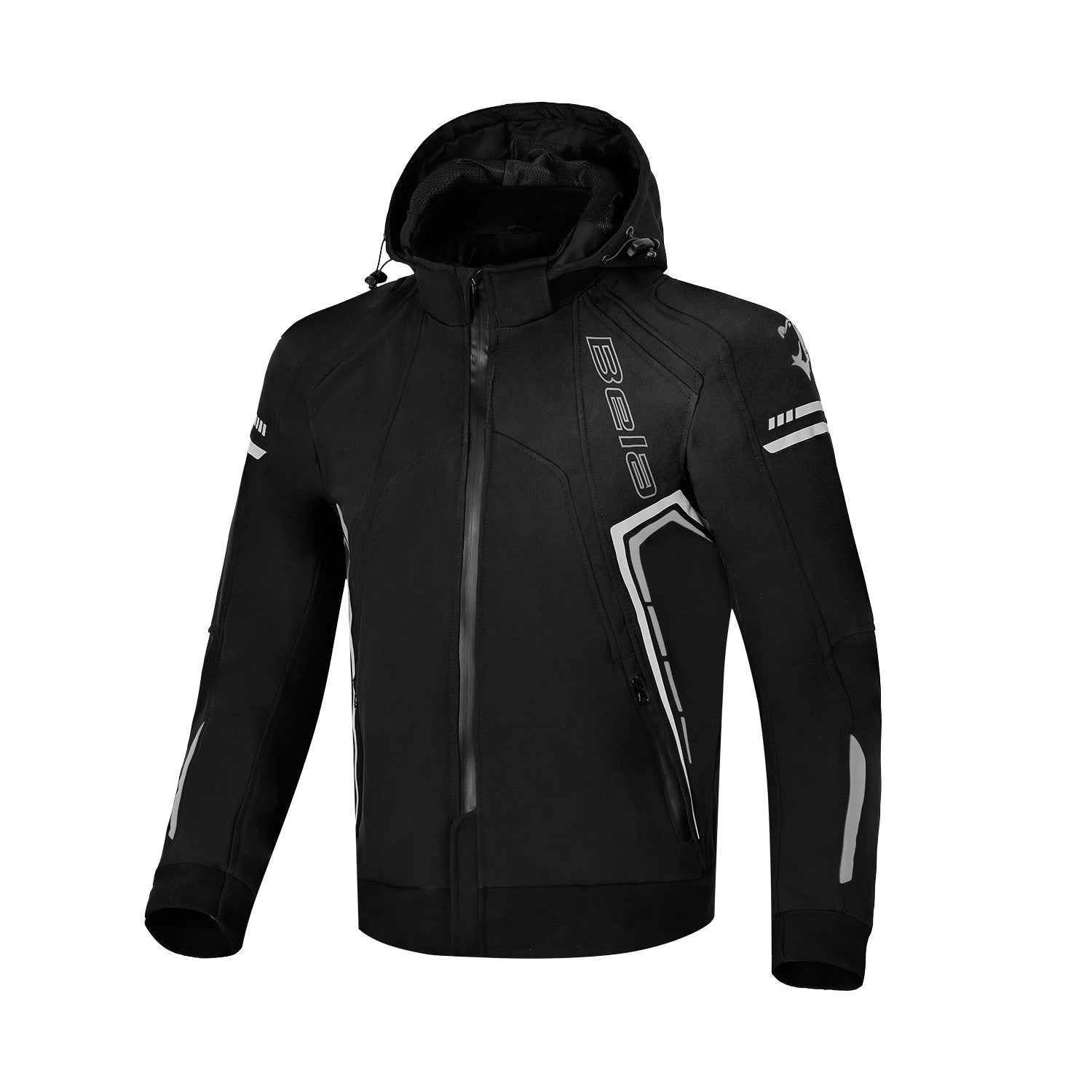 BELA BREEZE Soft Shell Motorcycle Hood Black Gray – 1 – Maximomoto PT