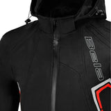 BELA BREEZE Soft Shell Moto Hood Black Red