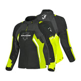 BELA ELANUR Motorcycle Ladies Textile Jackets Black Anthracite Yellow