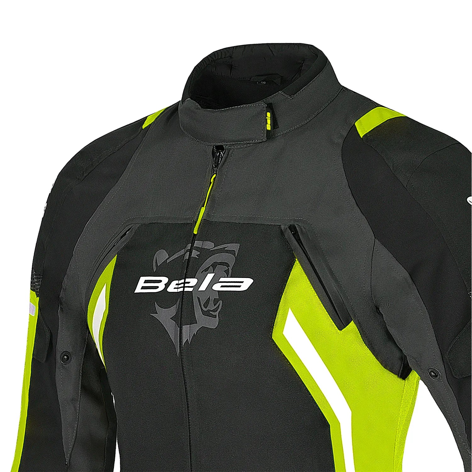 BELA ELANUR Motorcycle Ladies Textile Jackets Black Anthracite Yellow – 4 – Maximomoto PT