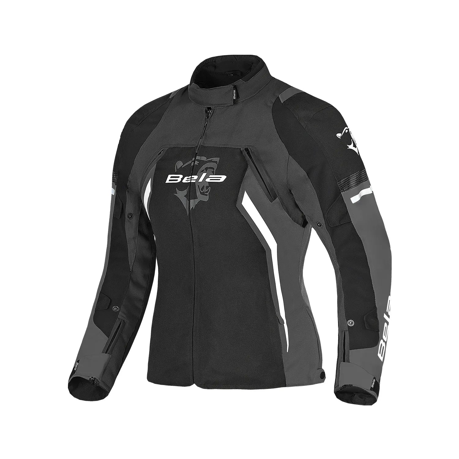 BELA ELANUR Casacos De Moto Textil Senhora Preto Cinza – 1 – Maximomoto PT