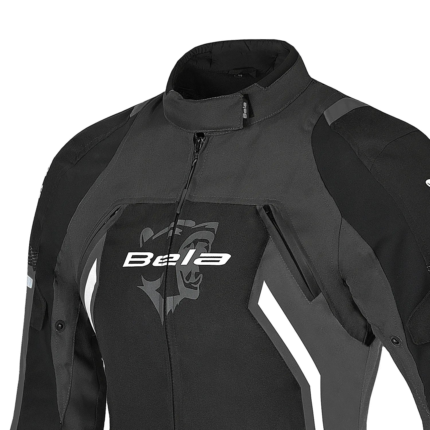 BELA ELANUR Casacos De Moto Textil Senhora Preto Cinza – 4 – Maximomoto PT