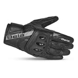 BELA BLAST Moto Homem Couro Luvas Preto