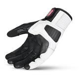 BELA BLAST Men's Motorcycle Leather Gloves Black White Red