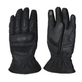 BEAUTIFUL CITY AICE Motorcycle Leather Gloves Black