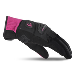BELA STAR LUVAS DE MOTO SENHORA TEXTIL PRETO ROSA
