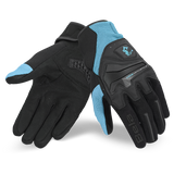 BELA STAR Luvas De Moto Textil Senhora Preto Turquoise