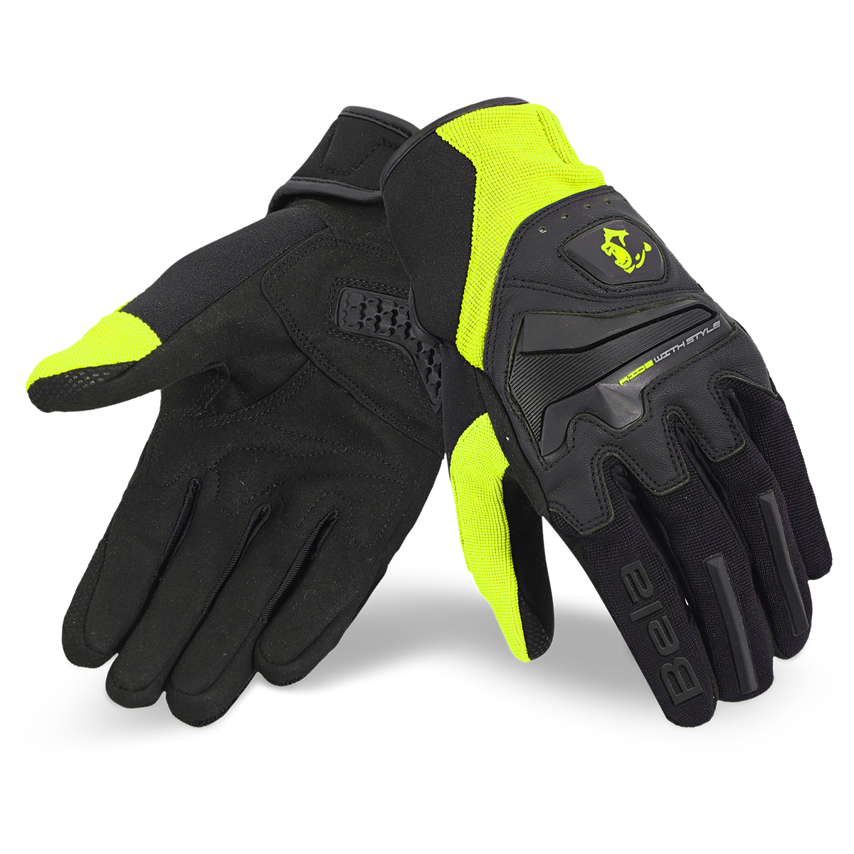BELA STAR LUVAS DE MOTO HOMEM TEXTIL AMARELO PRETO
