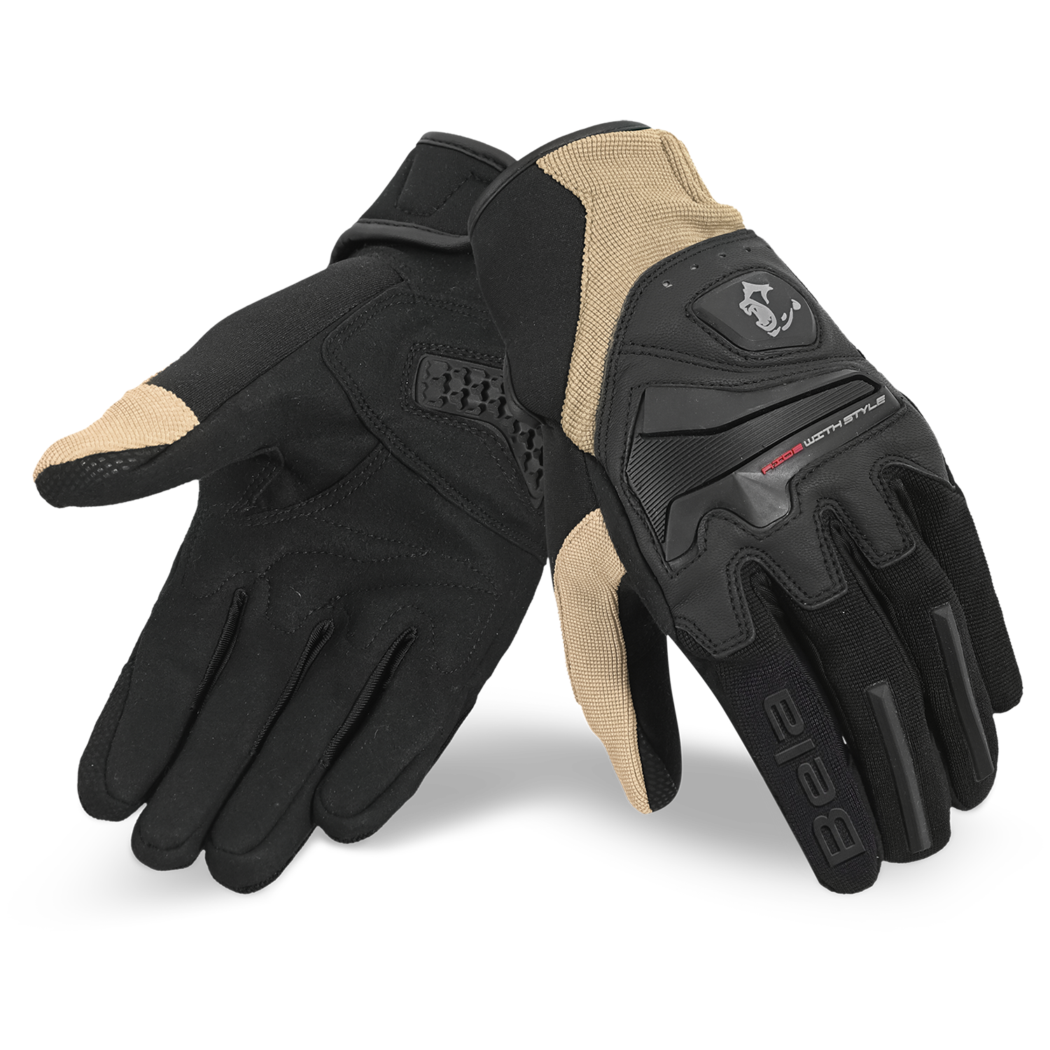 BELA STAR LUVAS DE MOTO HOMEM TEXTIL ARENA PRETO – 1 – Maximomoto PT