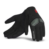 BELA LMBU 2 Luvas De Moto Senhora Textil Preto Vermelho