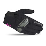 BELA LMBU 2 Luvas De Moto Senhora Textil Preto Rosa