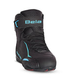 BELA JET EVO Motorcycle Leather Boots for Women, Turquoise Black