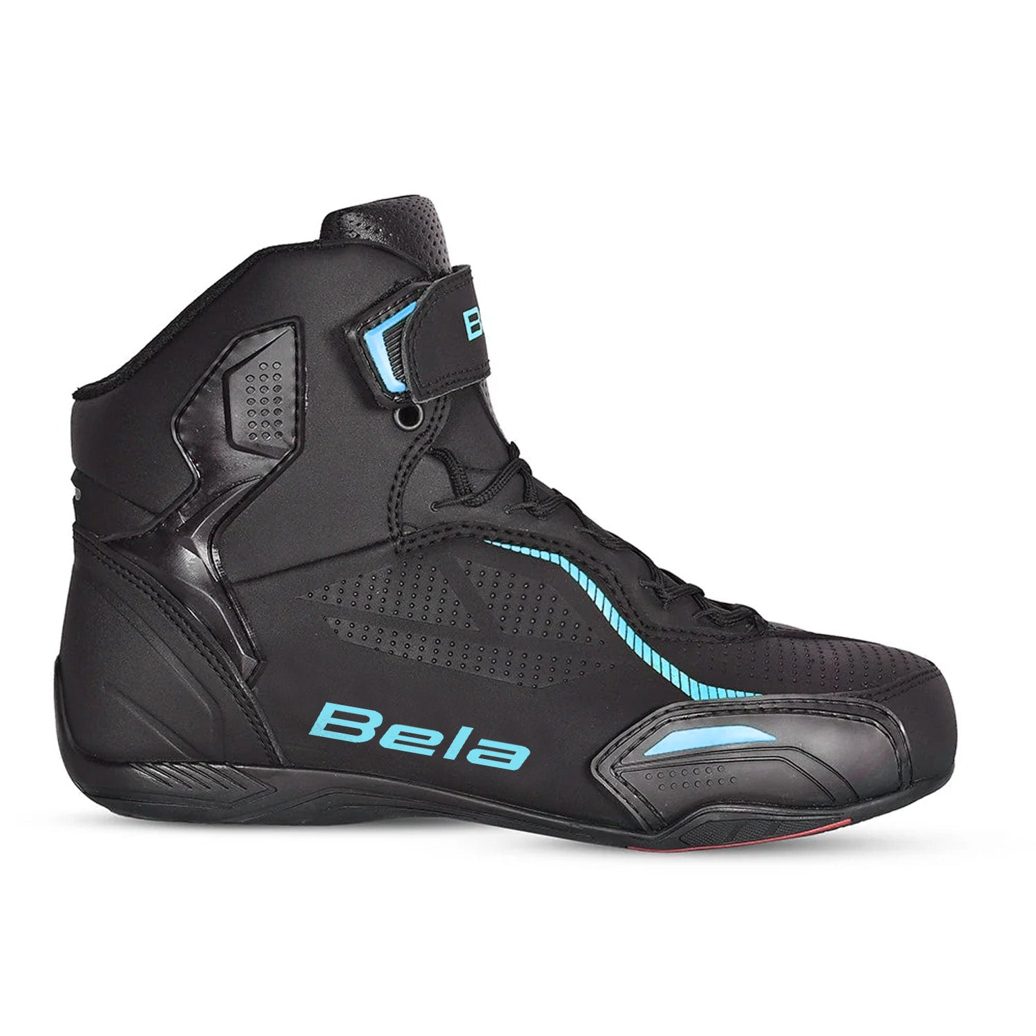 BELA JET EVO Motorcycle Leather Boots for Women, Turquoise Black – 2 – Maximomoto PT