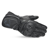 BELA LEMOX Moto Couro Luvas Preto