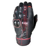 R-TECH POSH Motorcycle Leather Gloves Black