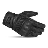 BELA RUSH Luvas De Moto Homem Couro Preto