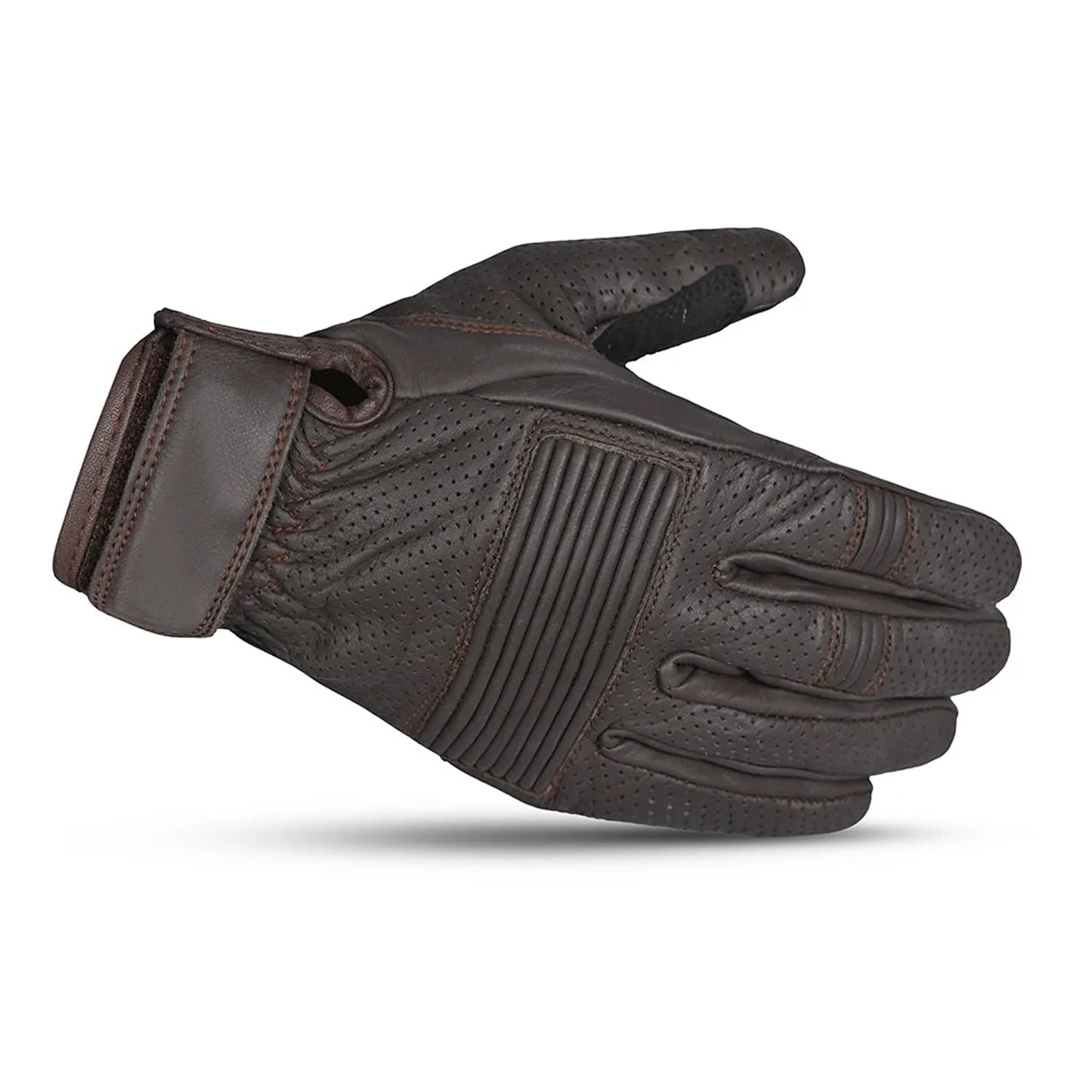 BELA STREETER Luvas De Moto Couro Marrón – 3 – Maximomoto PT