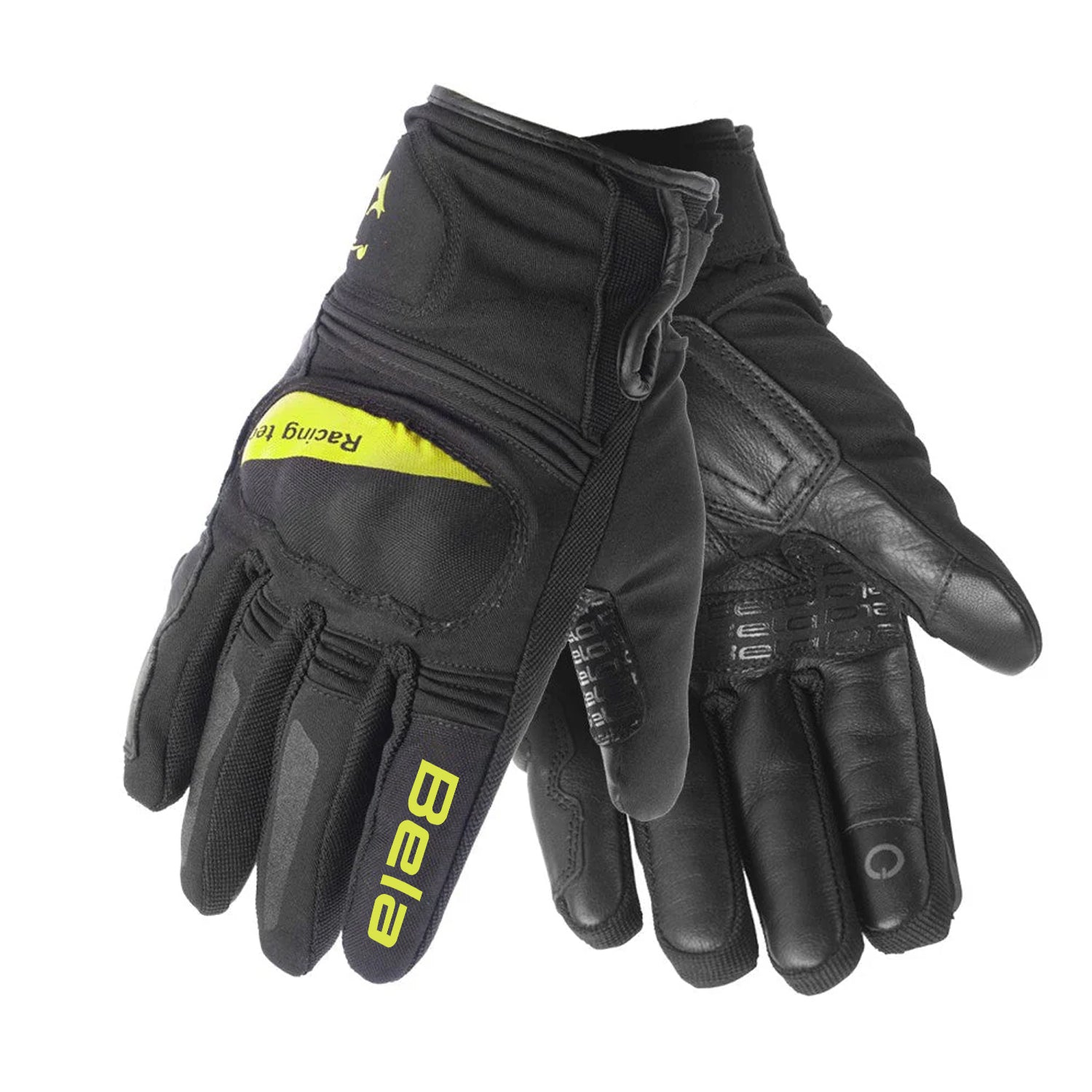 BELA BOOM WINTER WP Motorcycle Textile Gloves Black Fluorescent Yellow – 2 – Maximomoto PT